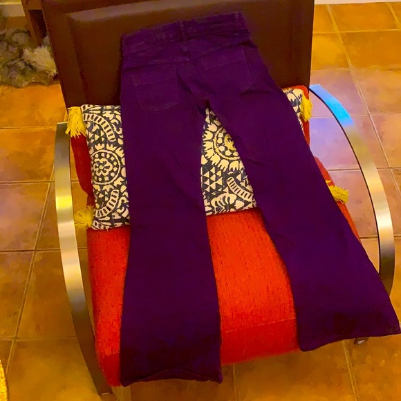 Purple Denim Flares - Picture 5 of 5
